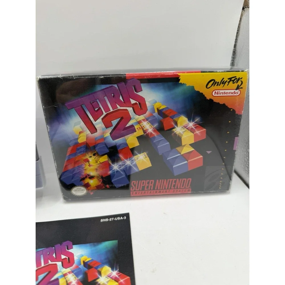 Tetris 2 SNES Super Nintendo Complete CIB Fast Shipping